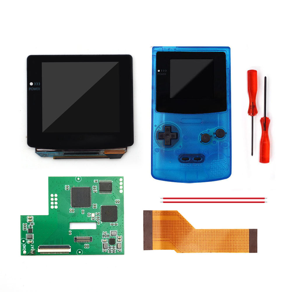 AMOLED OLED Touch Version Laminated Screen Drop in Build in OSD RETRO PIXEL Screen Easy Install For GBC GameBoy Color With Pre-cut Shell