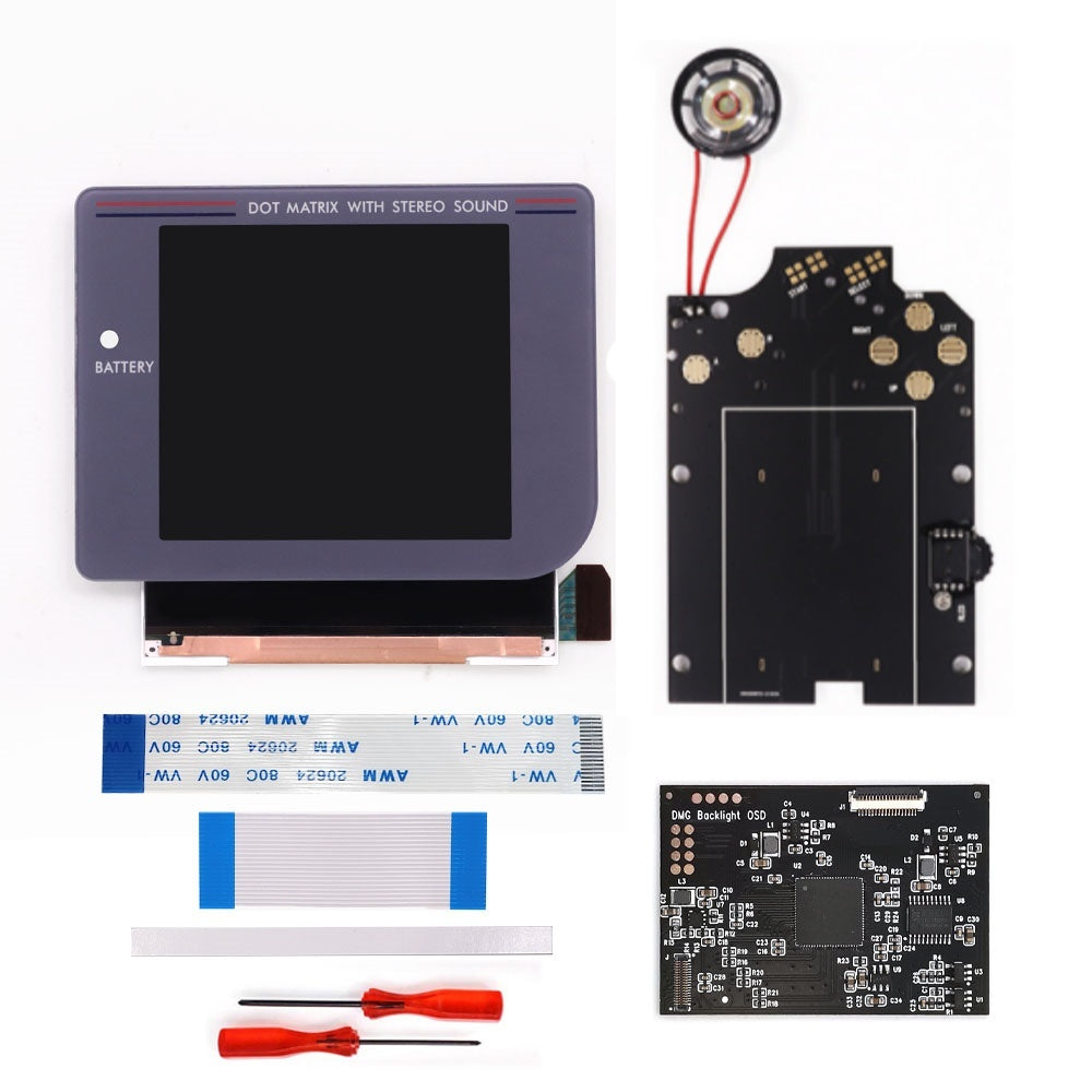 Rechargeable Pre-laminated HD Q5 3.1 inches Larger Display IPS RIPS Screen OSD FRM For GBO DMG LCD Kits Housing Shell Speaker