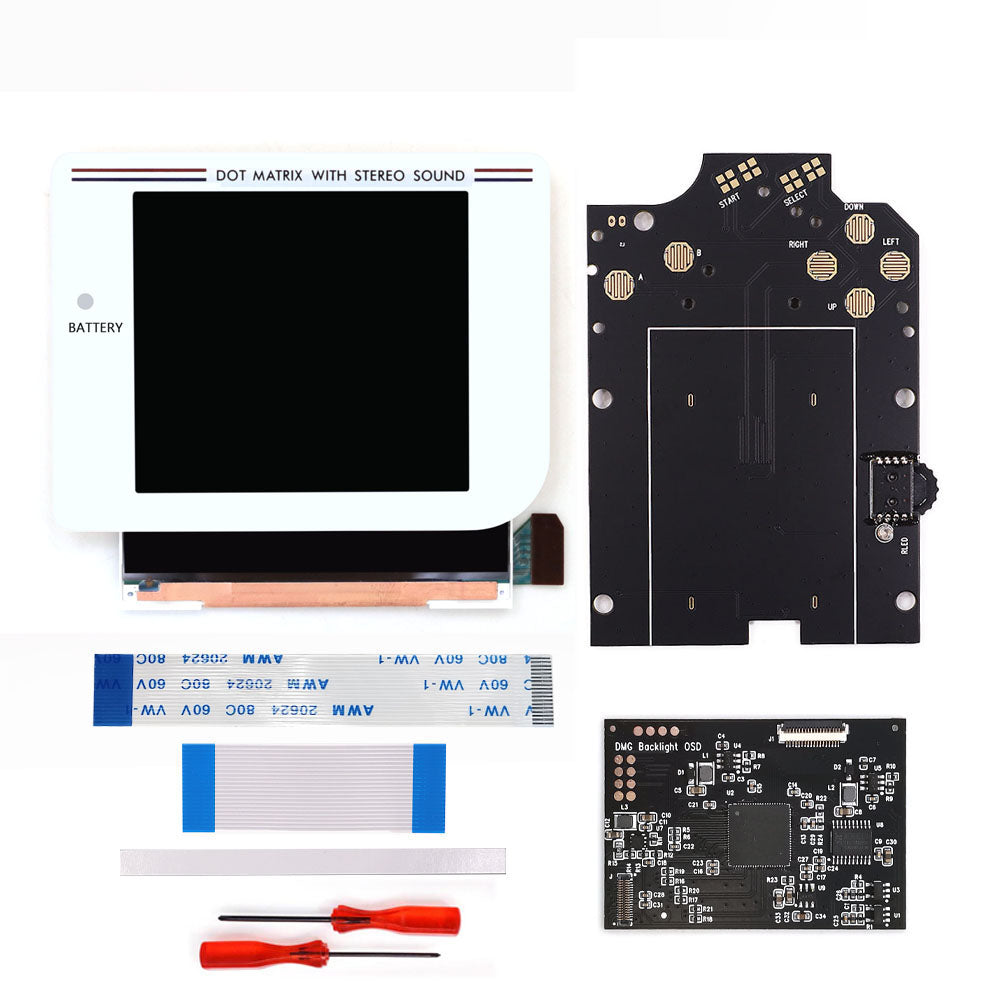 Newest Laminated Q5 3.1 inches Larger Display HD IPS RIPS Screen OSD FRM For GBO DMG LCD Kits Housing Shell Case