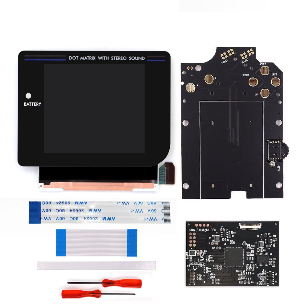 Newest Laminated Q5 3.1 inches Larger Display HD IPS RIPS Screen OSD FRM For GBO DMG LCD Kits Housing Shell Case