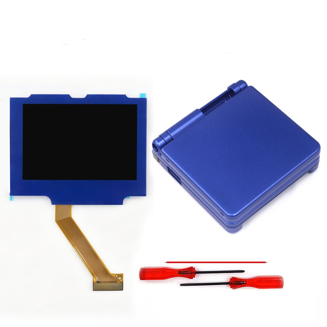 Multi Color Lens Pre-Laminated IPS 3.0 inch V5 Drop in Screen For GBA SP LCD Kits for Gameboy Advance SP w/New Shell