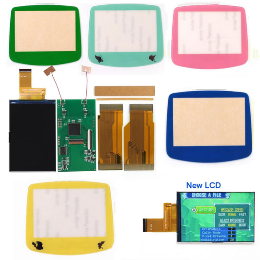 Multi color lens V5 upgrade HD High defination Drop In 3.0" 3 inch Highlight 720*480 720x480 Retro pixel OSD Menu IPS LCD kit for GBA Advance