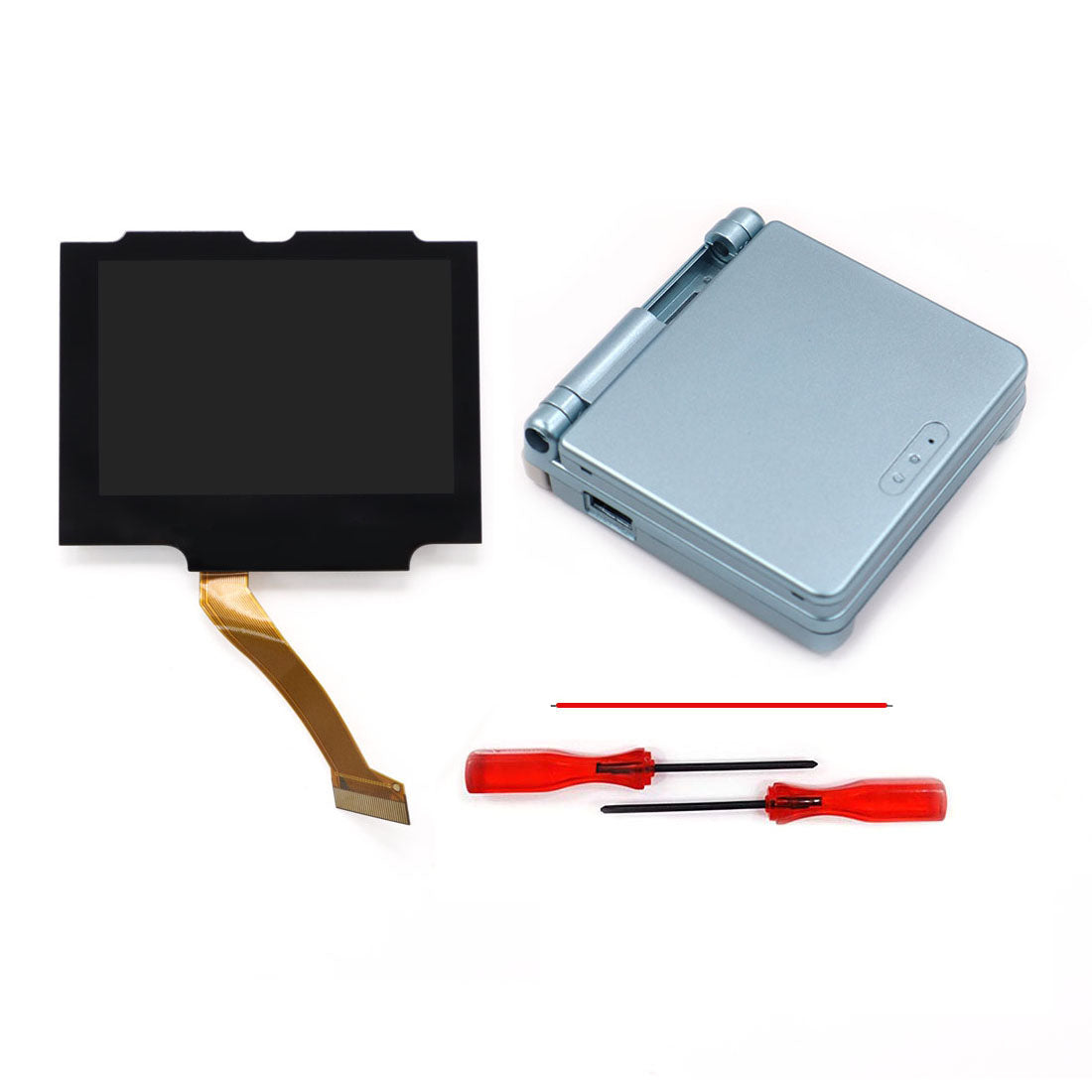HISPEEDIDO V5 Drop in Pre-Laminated IPS 3.0 inch Screen For GBA SP LCD Kits for Gameboy Advance SP with New Case Housing Shell