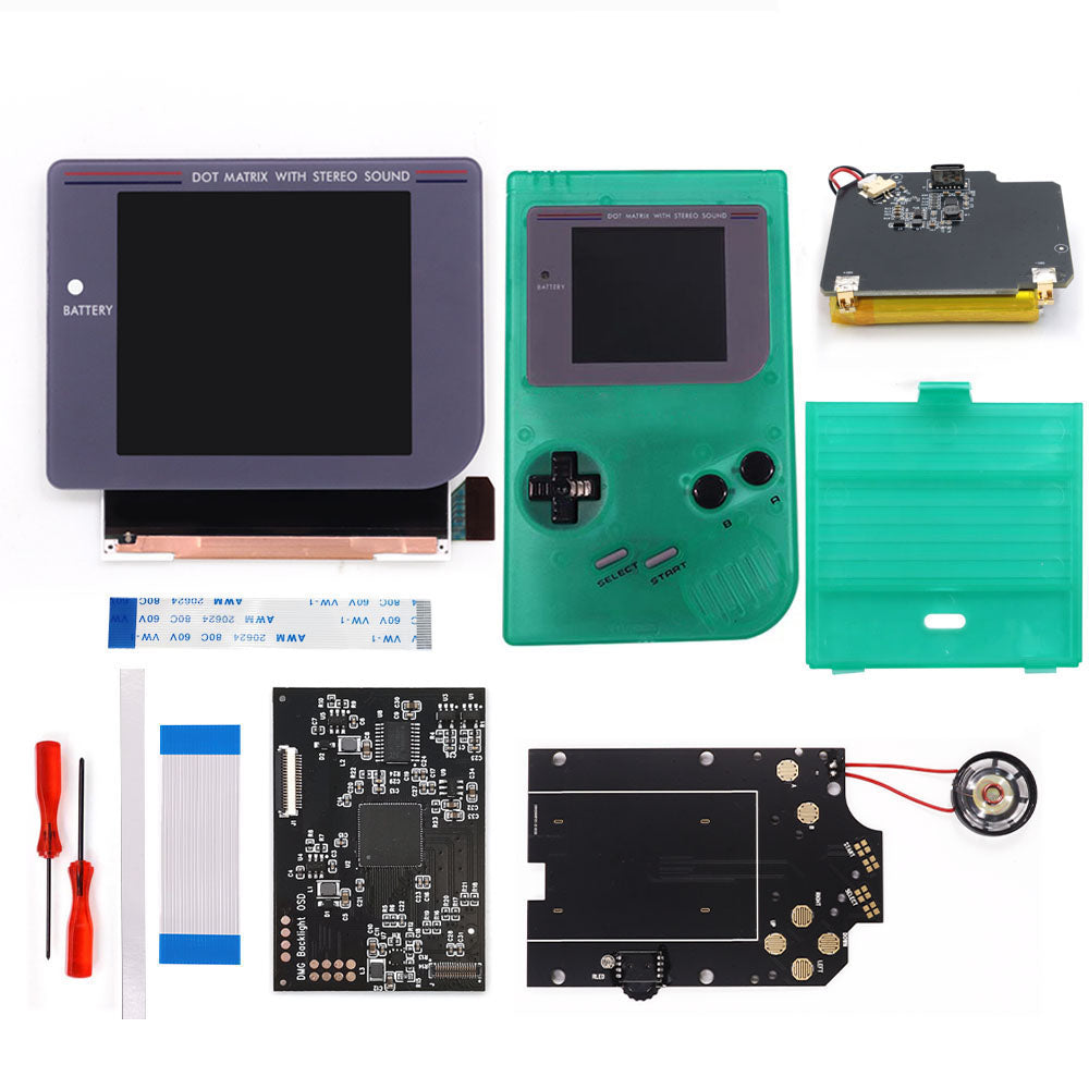 Rechargeable Pre-laminated HD Q5 3.1 inches Larger Display IPS RIPS Screen OSD FRM For GBO DMG LCD Kits Housing Shell Speaker
