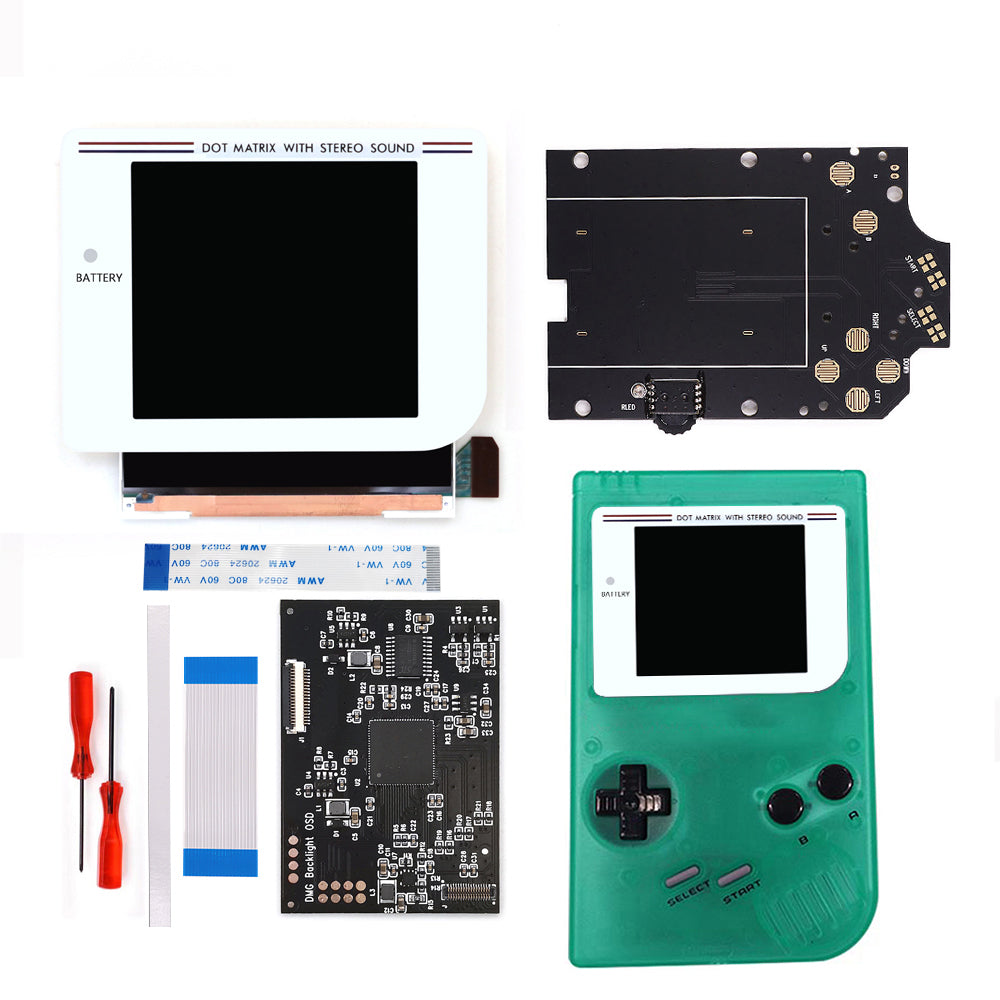Newest Laminated Q5 3.1 inches Larger Display HD IPS RIPS Screen OSD FRM For GBO DMG LCD Kits Housing Shell Case