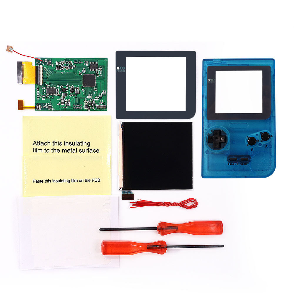 32 Logo Color Adjustable GBP Q5 IPS Larger Screen LCD Display Build in OSD FRM for GBP Retro Pixel Screen Kits with Shell