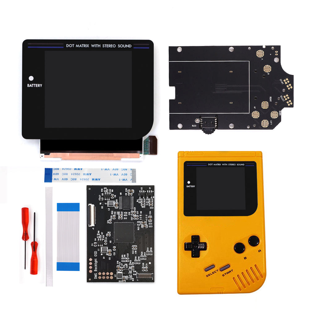 Newest Laminated Q5 3.1 inches Larger Display HD IPS RIPS Screen OSD FRM For GBO DMG LCD Kits Housing Shell Case