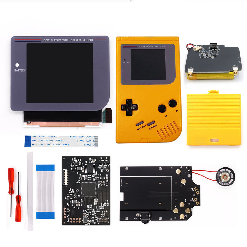 Rechargeable Pre-laminated HD Q5 3.1 inches Larger Display IPS RIPS Screen OSD FRM For GBO DMG LCD Kits Housing Shell Speaker