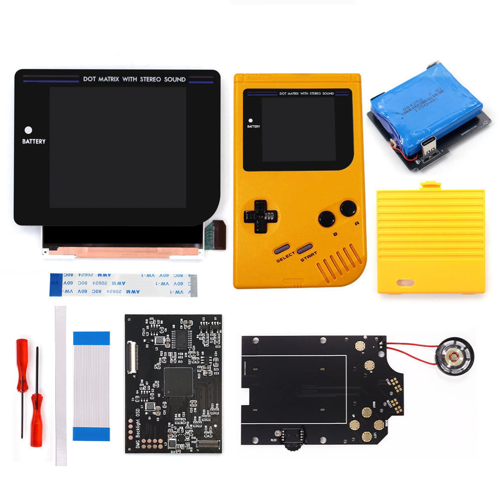 Rechargeable Pre-laminated HD Q5 3.1 inches Larger Display IPS RIPS Screen OSD FRM For GBO DMG LCD Kits Housing Shell Speaker