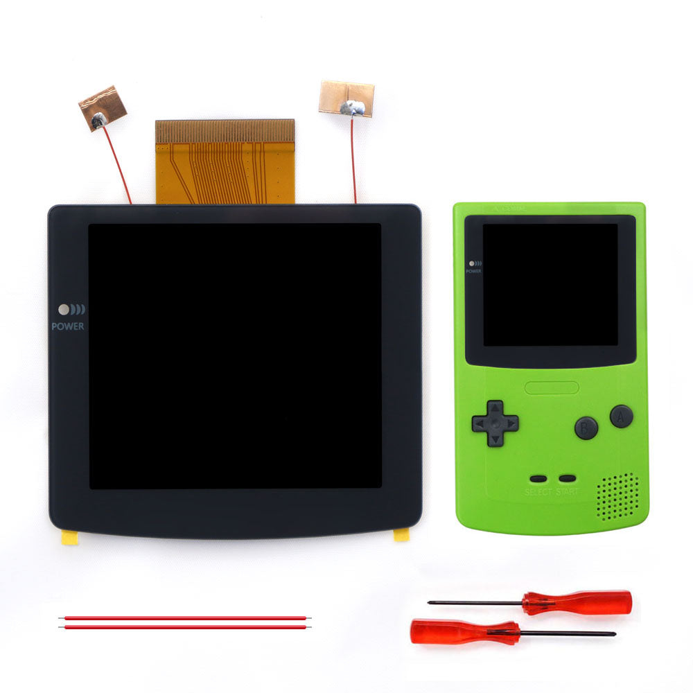 2026 Black White 2.8" Laminated IPS LCD For GBC 480x432 Integer Scaling Backlight Retro Pixel KIT For Game boy Color