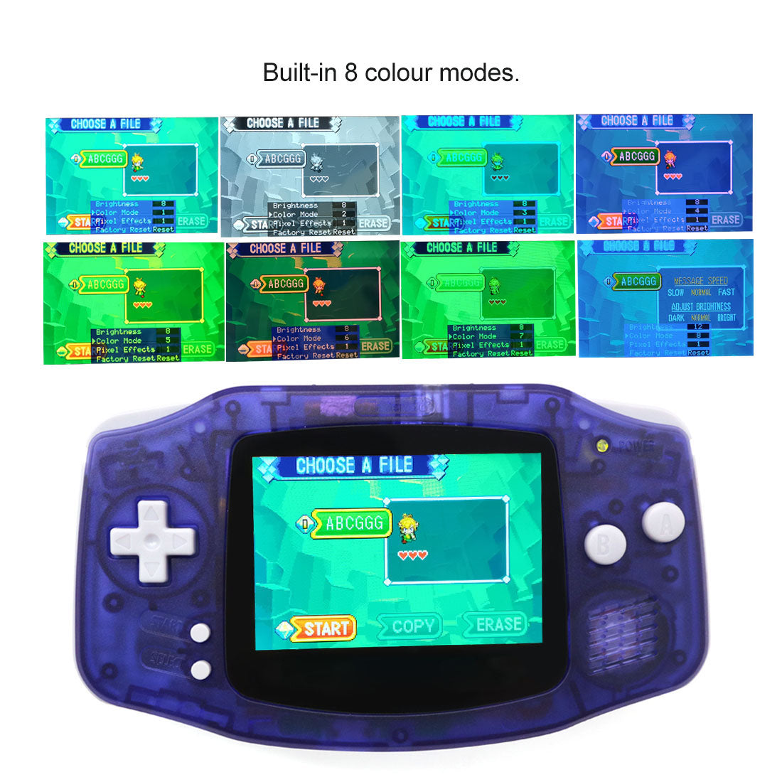 TV version HDMI V5 GBA Screen Mod Kits IPS Replacements with 720P HDMI-Compatible Dock Station For Game Boy Advance Play on TV