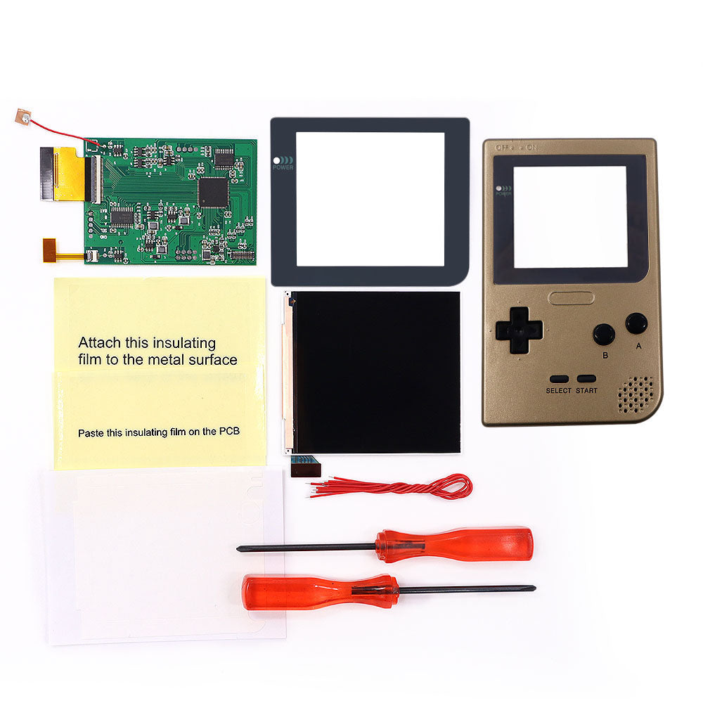 32 Logo Color Adjustable GBP Q5 IPS Larger Screen LCD Display Build in OSD FRM for GBP Retro Pixel Screen Kits with Shell