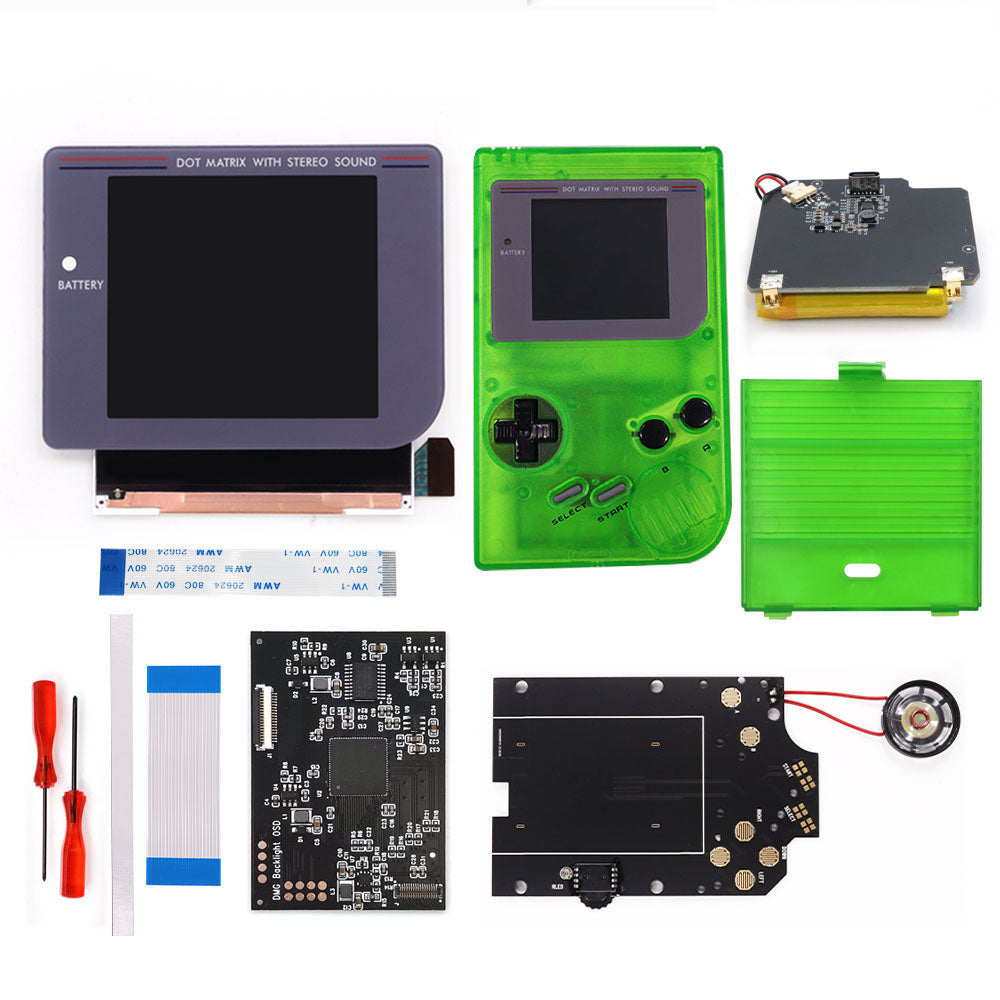 Rechargeable Pre-laminated HD Q5 3.1 inches Larger Display IPS RIPS Screen OSD FRM For GBO DMG LCD Kits Housing Shell Speaker