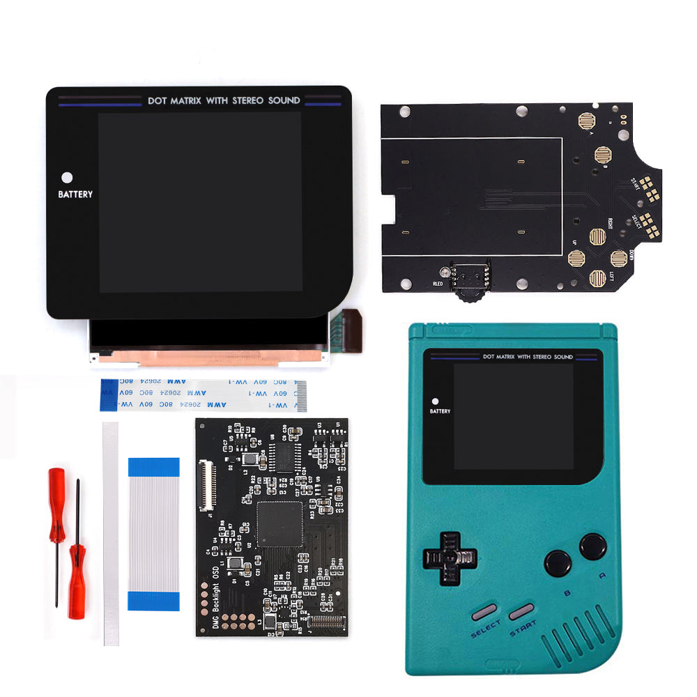 Newest Laminated Q5 3.1 inches Larger Display HD IPS RIPS Screen OSD FRM For GBO DMG LCD Kits Housing Shell Case