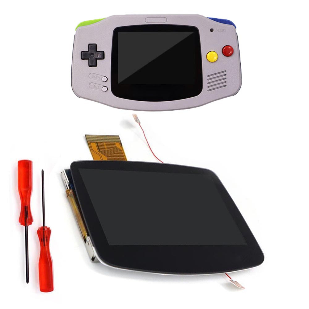HISPEEDIDO Pre -laminated V5 HD 720x480 Drop-in Screen for GBA IPS LCD Kits Replacements Housing Shell