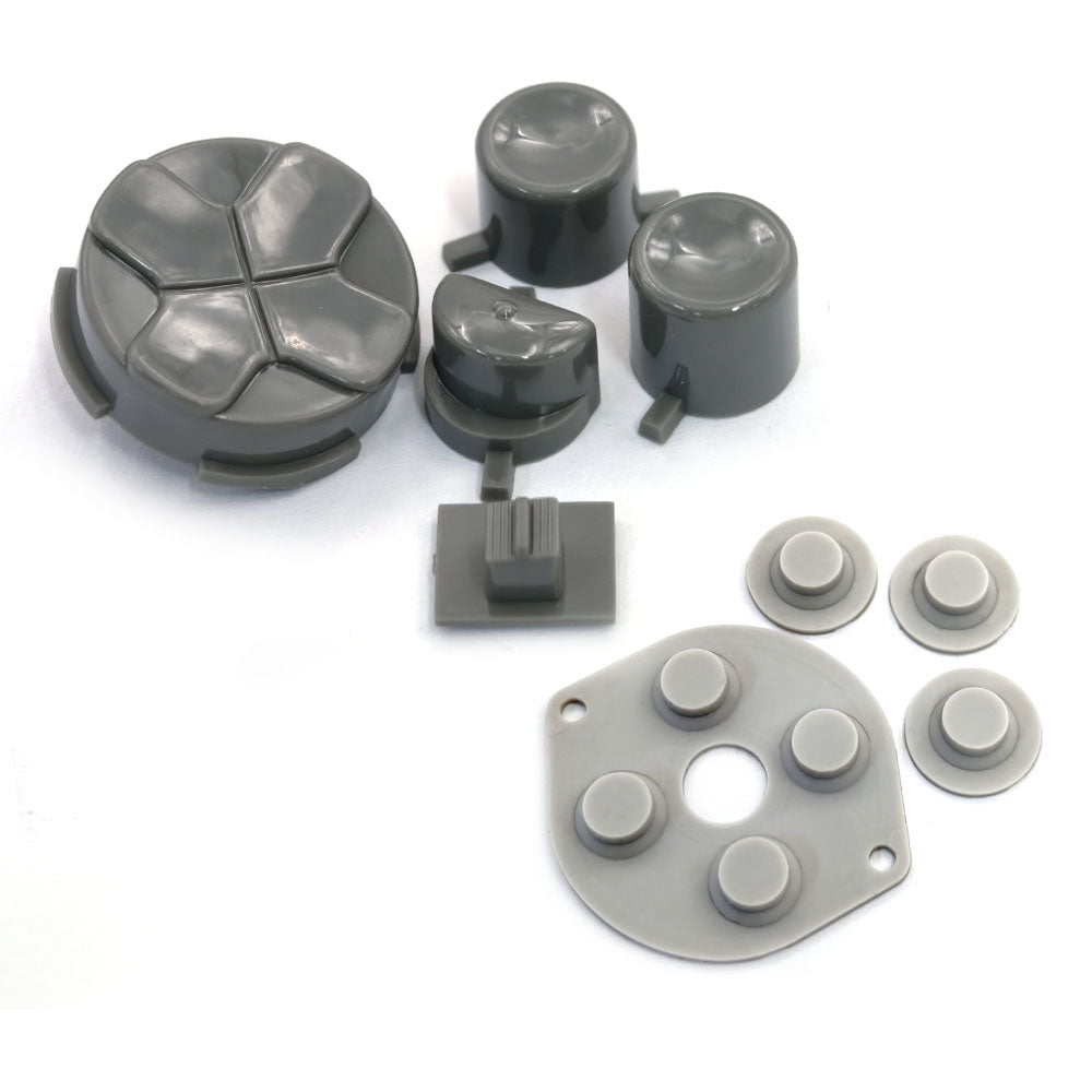 Multi Colors For SEGA Game Gear GG Console Original Quality New Buttons Set with Rubber Pads