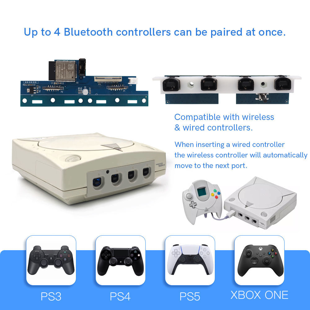 For SEGA DC Wireless iBlueControlMod Bluetooth Controller Internal Adapter For SEGA DC Dreamcast Console Wireless Controller