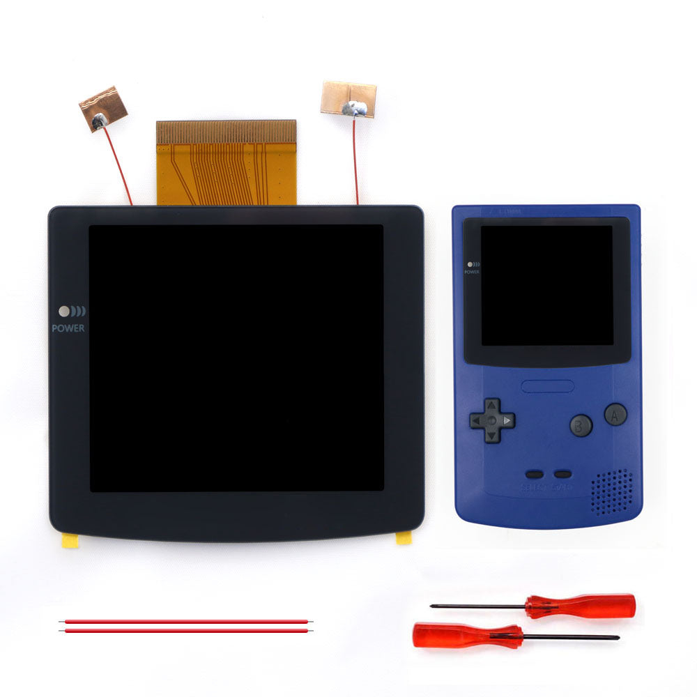 2026 Black White 2.8" Laminated IPS LCD For GBC 480x432 Integer Scaling Backlight Retro Pixel KIT For Game boy Color