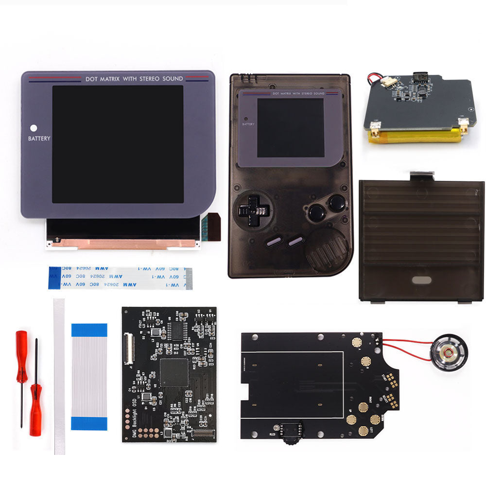 Rechargeable Pre-laminated HD Q5 3.1 inches Larger Display IPS RIPS Screen OSD FRM For GBO DMG LCD Kits Housing Shell Speaker