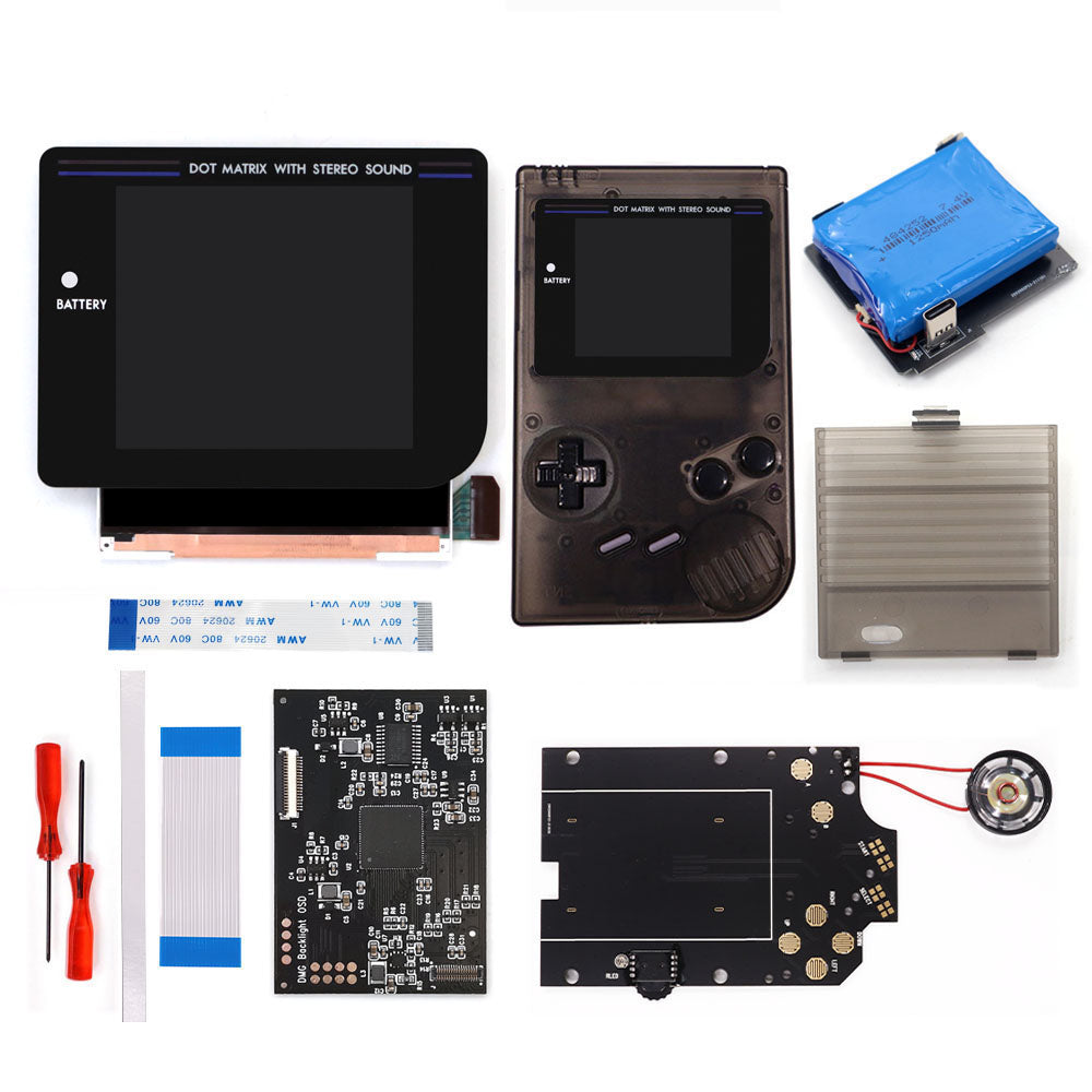 Rechargeable Pre-laminated HD Q5 3.1 inches Larger Display IPS RIPS Screen OSD FRM For GBO DMG LCD Kits Housing Shell Speaker