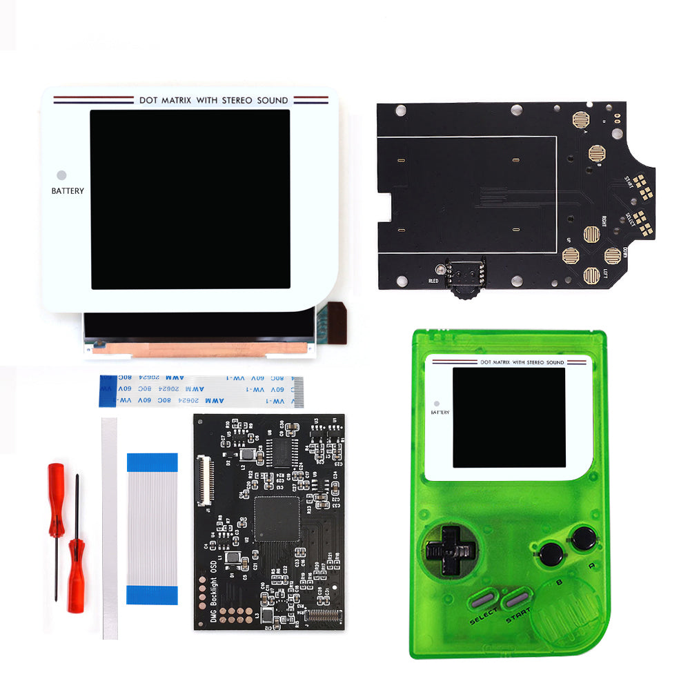 Newest Laminated Q5 3.1 inches Larger Display HD IPS RIPS Screen OSD FRM For GBO DMG LCD Kits Housing Shell Case