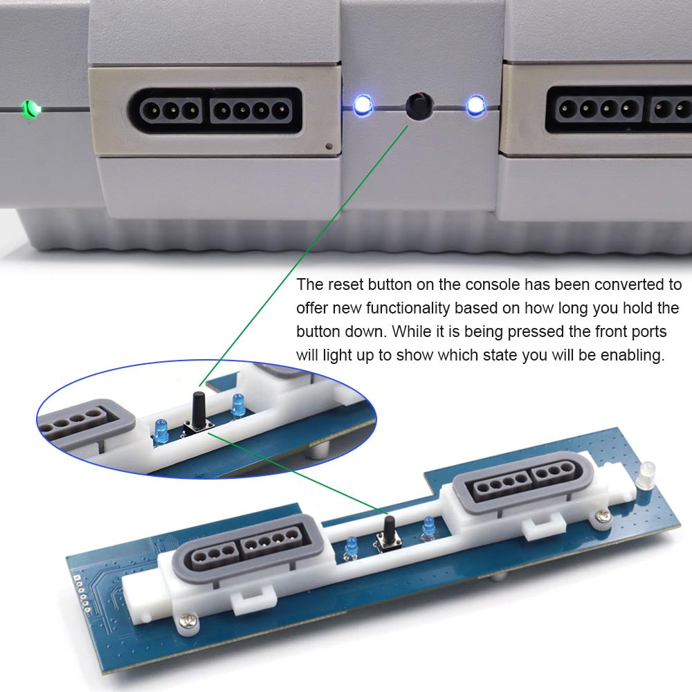 Hispeedido iBlueControlMod SNES Bluetooth Wireless Controller Internal Adapter Bluetooth Gamepad Adapter For SNES Console