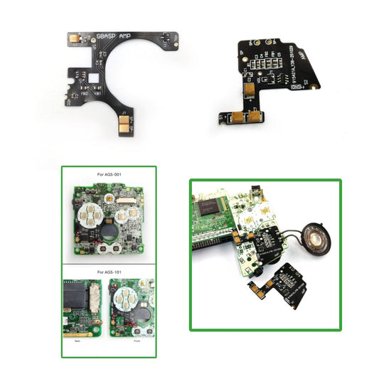 For GBA SP/GBA  AGS-001/101 Volume Up Sound Speaker Amplifier Enhancement Module AMP Mod FPC Cable Board Replacements Spares