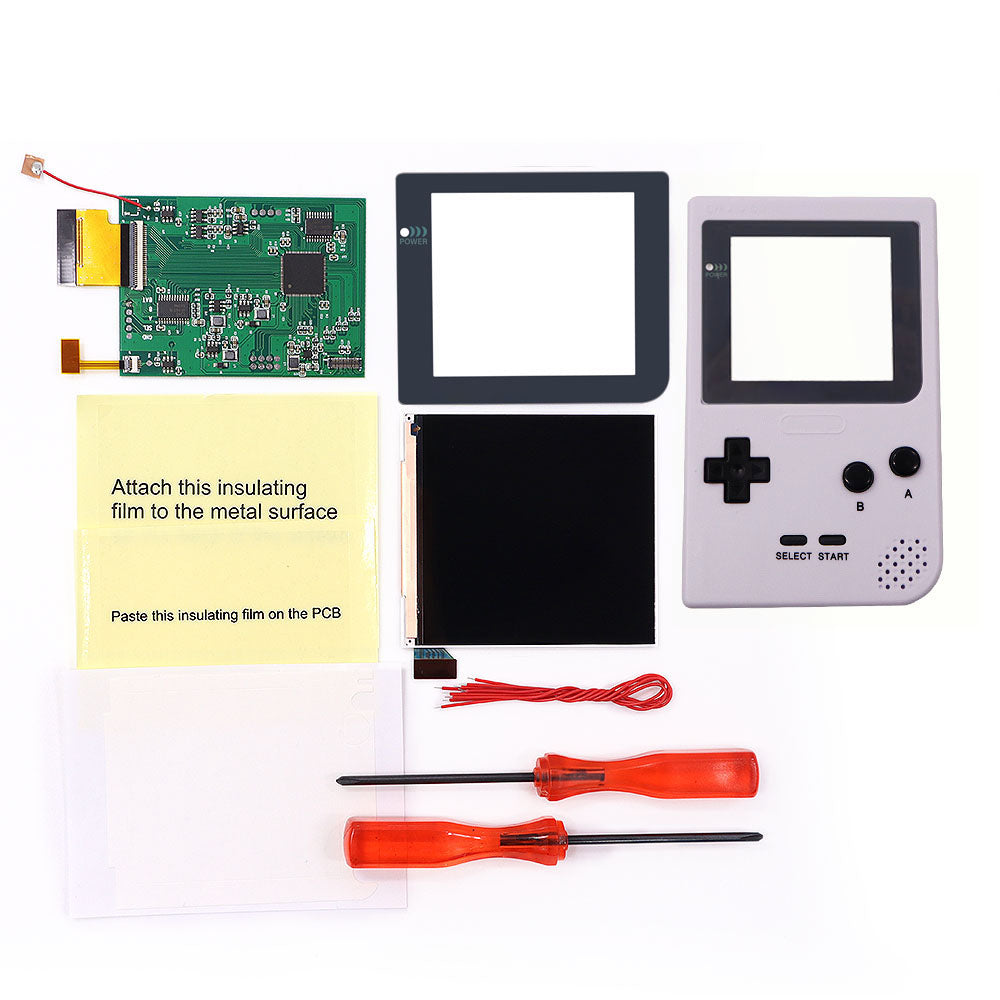 32 Logo Color Adjustable GBP Q5 IPS Larger Screen LCD Display Build in OSD FRM for GBP Retro Pixel Screen Kits with Shell