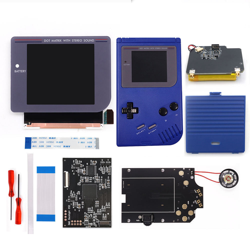 Rechargeable Pre-laminated HD Q5 3.1 inches Larger Display IPS RIPS Screen OSD FRM For GBO DMG LCD Kits Housing Shell Speaker