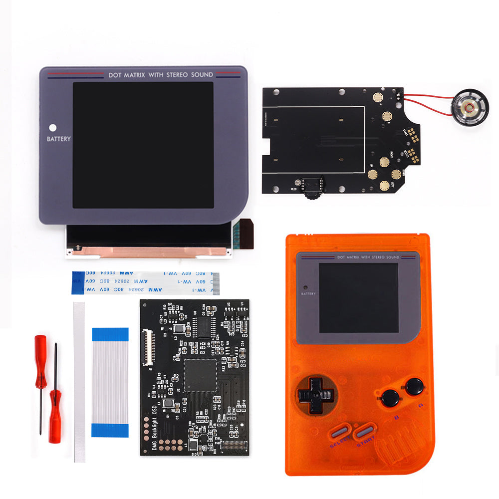 Newest Laminated Q5 3.1 inches Larger Display HD IPS RIPS Screen OSD FRM For GBO DMG LCD Kits Housing Shell Case