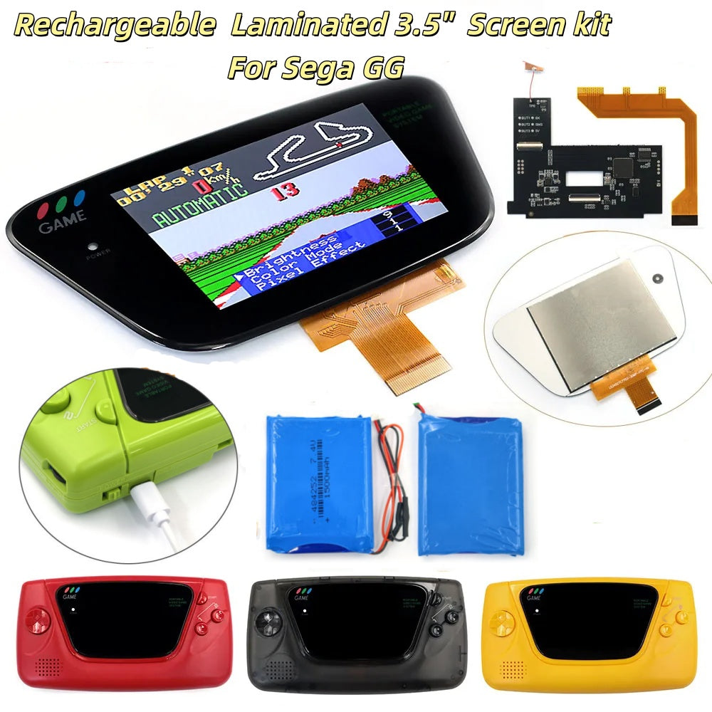 Laminierter AMOLED-OLED-Touchscreen, Drop-in-Einbau, eingebautes OSD, Retro-Pixel-Bildschirm, einfache Installation für GBC GameBoy Color mit vorgeschnittener Hülle