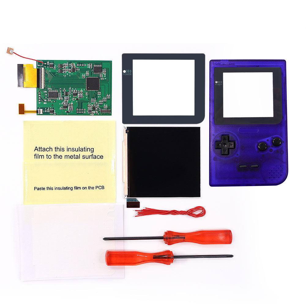 32 Logo Color Adjustable GBP Q5 IPS Larger Screen LCD Display Build in OSD FRM for GBP Retro Pixel Screen Kits with Shell