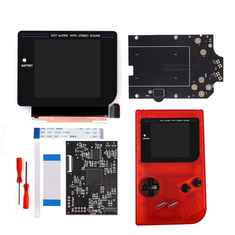 Newest Laminated Q5 3.1 inches Larger Display HD IPS RIPS Screen OSD FRM For GBO DMG LCD Kits Housing Shell Case