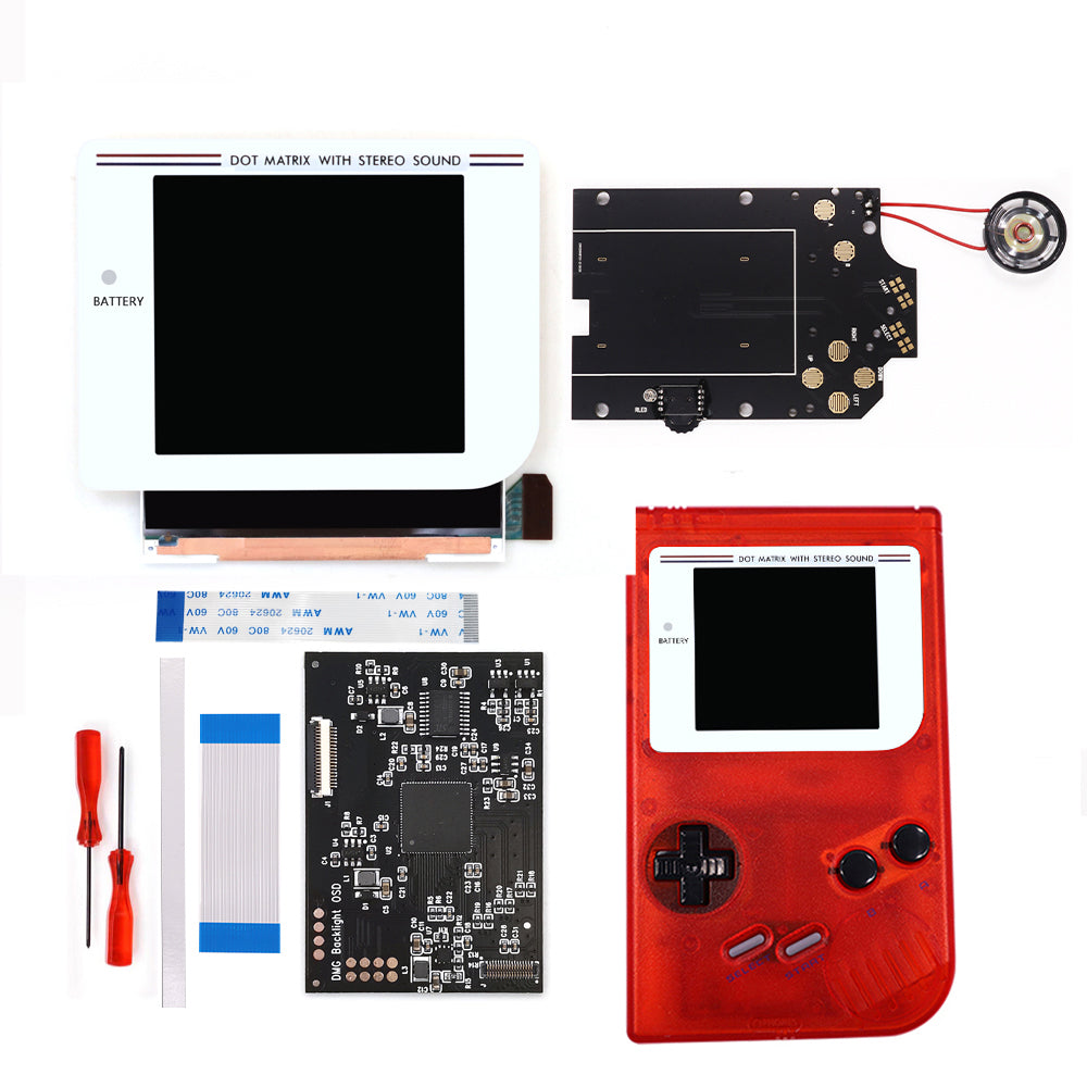 Black/White Laminated Q5 3.1 inches Larger Display HD IPS RIPS Screen OSD FRM For GBO DMG LCD Kits Housing Shell Case