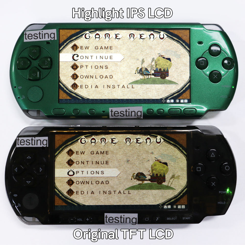 For PSP3000 Highlight High Brightness Drop in IPS LCD Screen For PSP 3000 No Need Solder Easy to Install