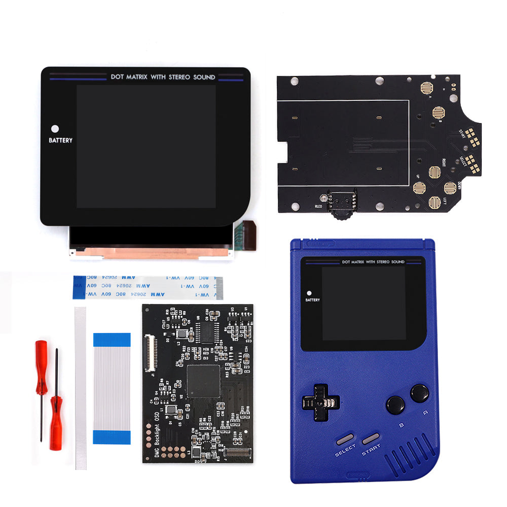 Newest Laminated Q5 3.1 inches Larger Display HD IPS RIPS Screen OSD FRM For GBO DMG LCD Kits Housing Shell Case