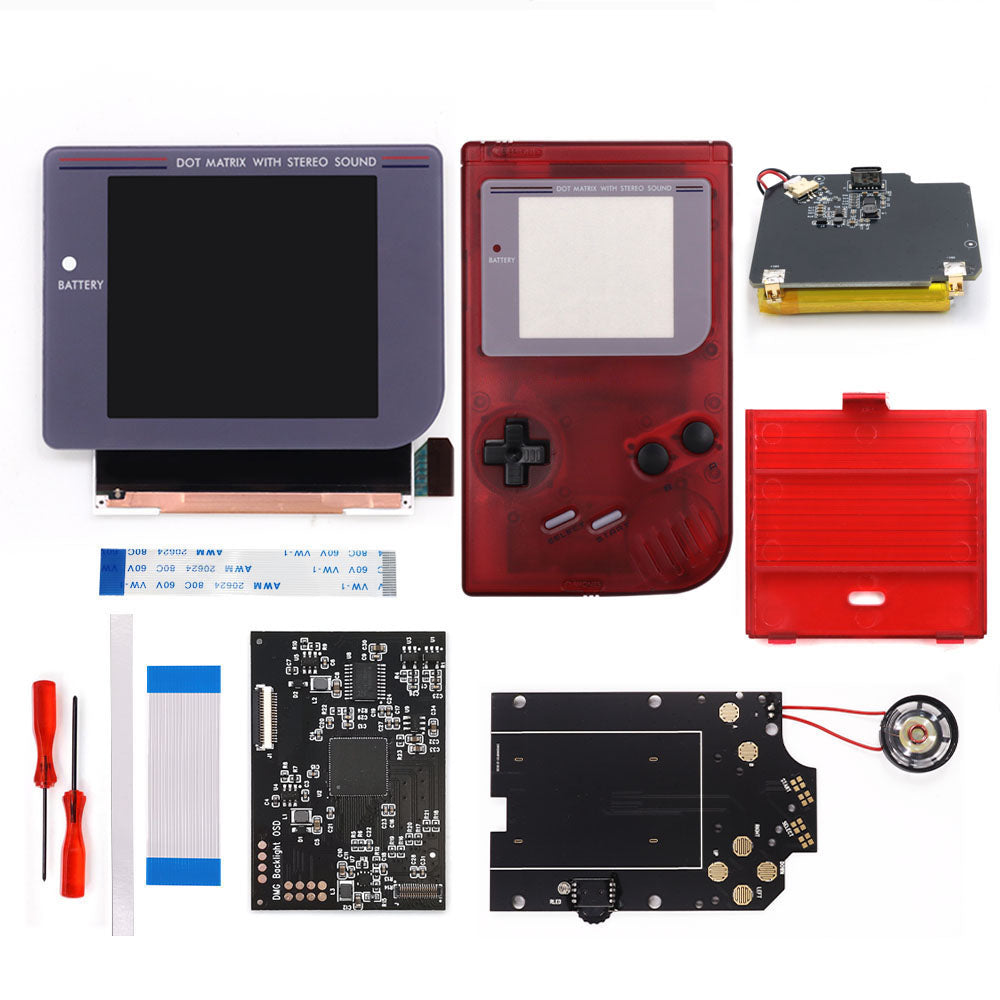 Rechargeable Pre-laminated HD Q5 3.1 inches Larger Display IPS RIPS Screen OSD FRM For GBO DMG LCD Kits Housing Shell Speaker