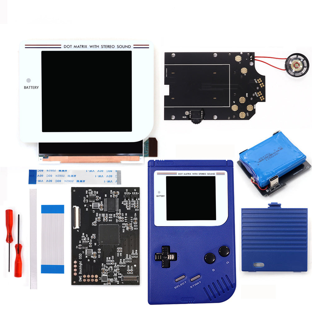 Rechargeable Pre-laminated HD Q5 3.1 inches Larger Display IPS RIPS Screen OSD FRM For GBO DMG LCD Kits Housing Shell Speaker