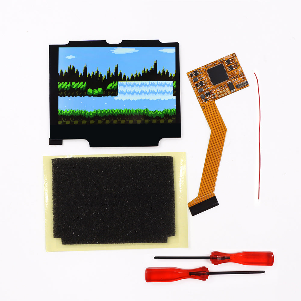 HISPEEDIDO For GBA SP V2 Screen set IPS LCD Backlight Screen High Brightness Laminated Display LCD Set with Housing