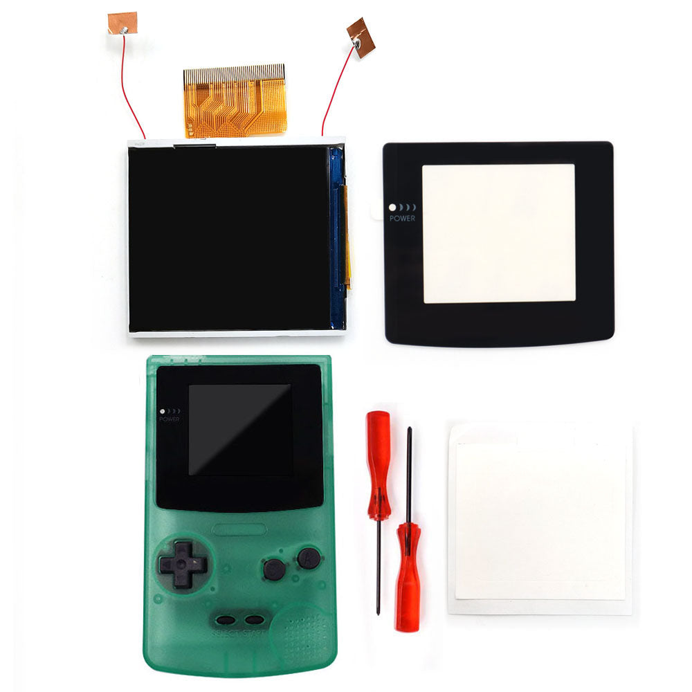 Real Drop In 2.45" GBC IPS Backlight Screen PCB Mod Kits Replacement Easy Installation OSD Pixel Effect For Gameboy Color