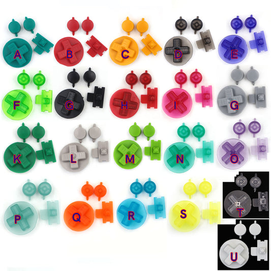New D-pad Buttons For GameBoy Classic GB DMG A B Buttons DIY Button Set Replacement
