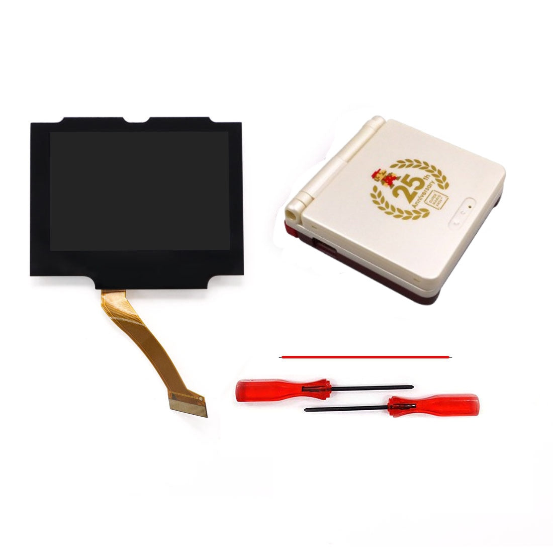 HISPEEDIDO V5 Drop in Pre-Laminated IPS 3.0 inch Screen For GBA SP LCD Kits for Gameboy Advance SP with New Case Housing Shell