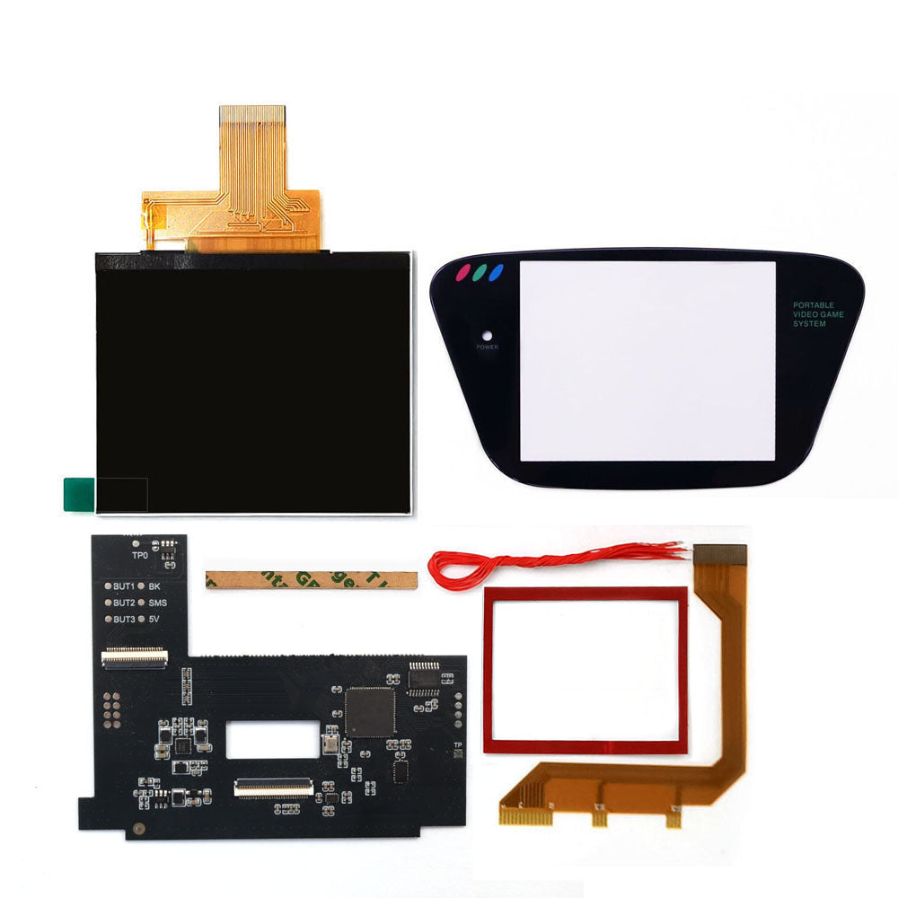 Laminierter AMOLED-OLED-Touchscreen, Drop-in-Einbau, eingebautes OSD, Retro-Pixel-Bildschirm, einfache Installation für GBC GameBoy Color mit vorgeschnittener Hülle