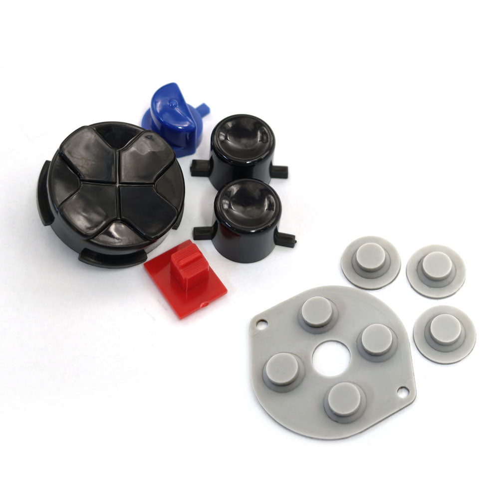 Multi Colors For SEGA Game Gear GG Console Original Quality New Buttons Set with Rubber Pads