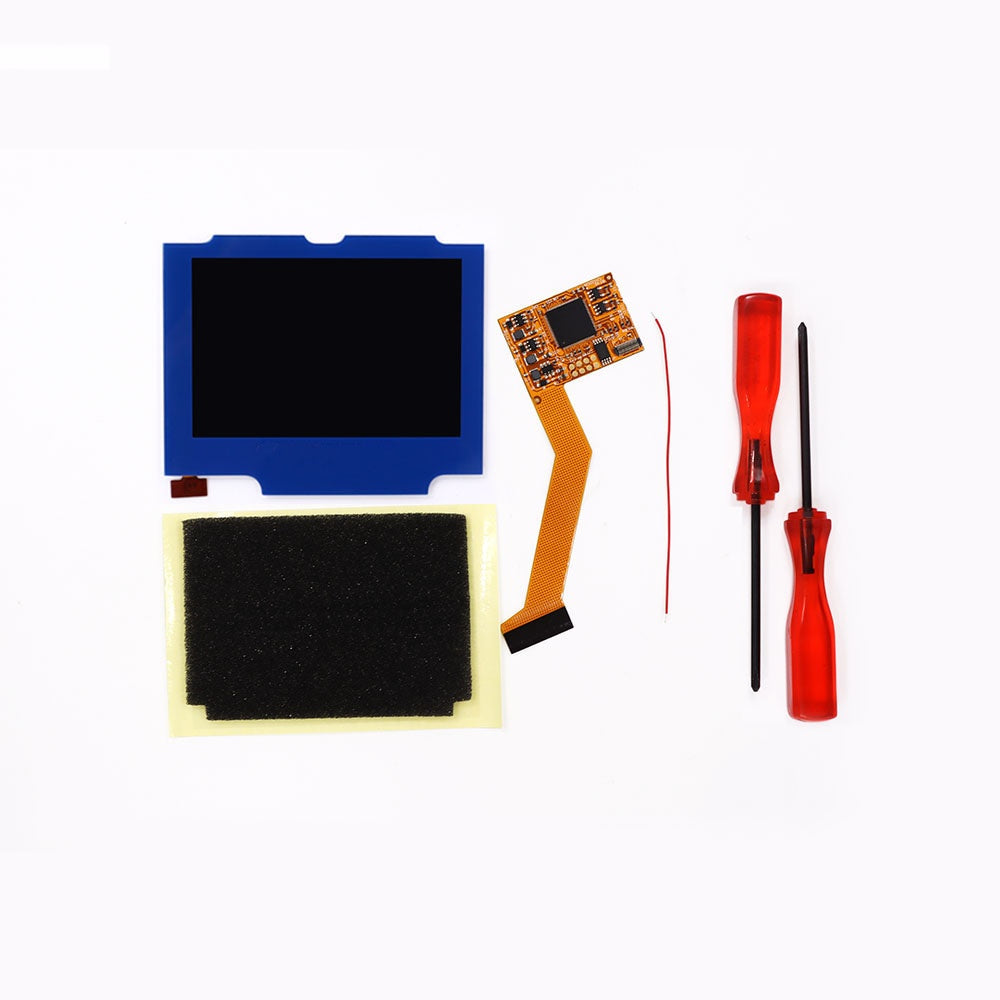 HISPEEDIDO For GBA SP V2 Screen set IPS LCD Backlight Screen High Brightness Laminated Display LCD Set with Housing