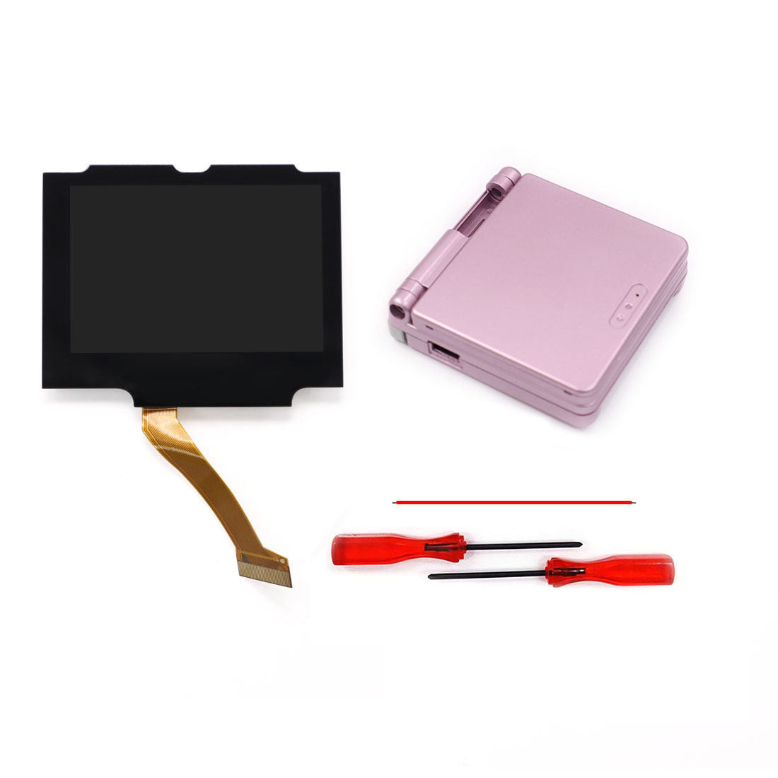 HISPEEDIDO V5 Drop in Pre-Laminated IPS 3.0 inch Screen For GBA SP LCD Kits for Gameboy Advance SP with New Case Housing Shell