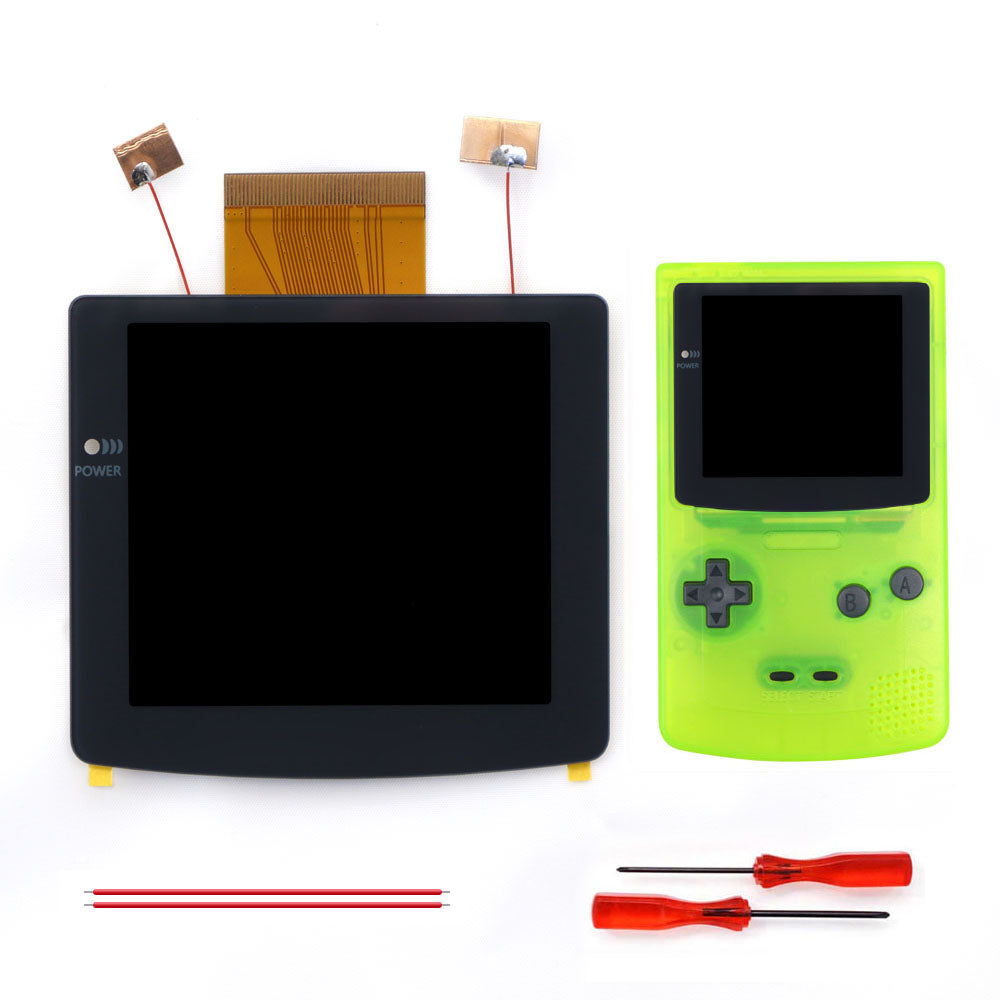 2026 Black White 2.8" Laminated IPS LCD For GBC 480x432 Integer Scaling Backlight Retro Pixel KIT For Game boy Color