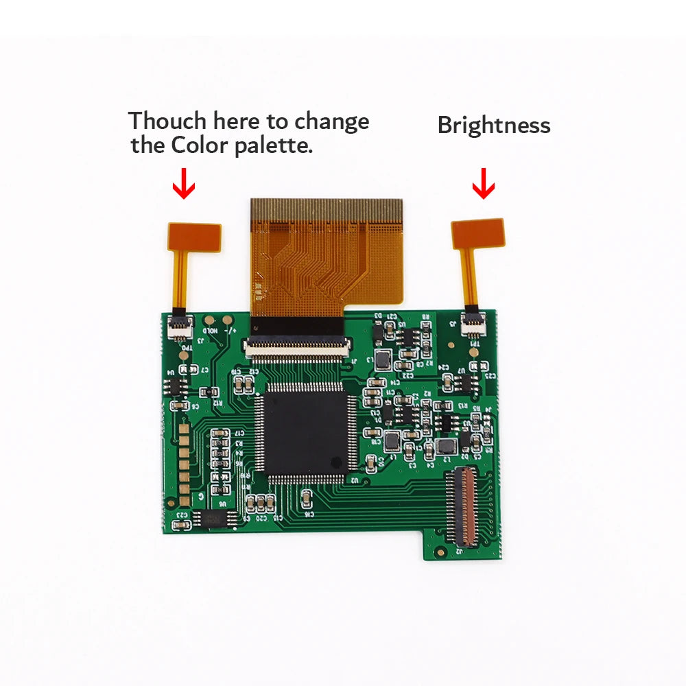 8 Color Mode GBC 2.2 inch LCD Screen Kits With 2 Sensor Adjustment Brightness Backlight Screen For GameBoy Color GBC