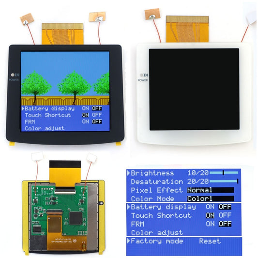 2026 Black White 2.8" Laminated IPS LCD For GBC 480x432 Integer Scaling Backlight Retro Pixel KIT For Game boy Color