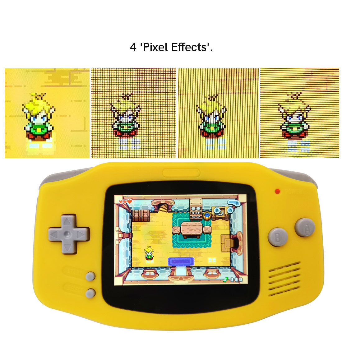 Refurbished Game Boy Advance GBA Game Console with IPS V5 3.0 inch Screen OSD Menu 720x480 Backlight LCD MOD